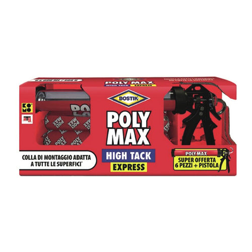 BISON Poly Max High Tack Express with Pistol, 5.5Kg