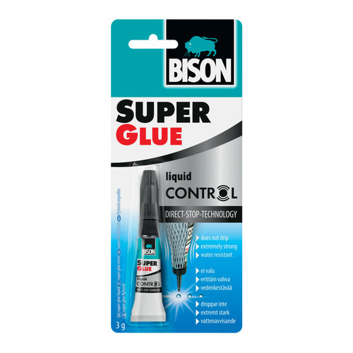 BISON Super Glue Liquid Control, 3g