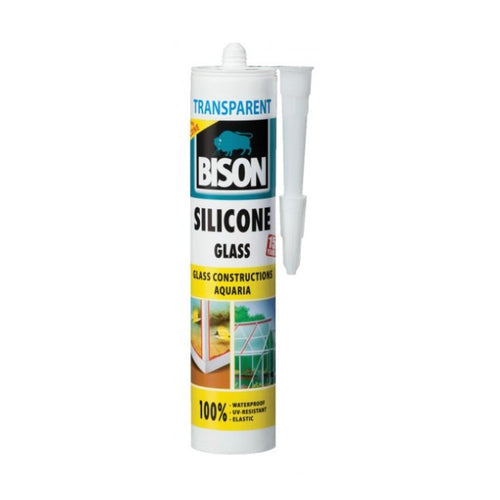 BISON Silicone Glass Sealant, 280ml