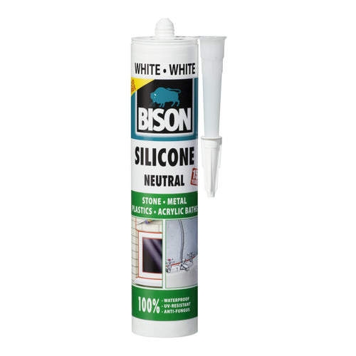 BISON Silicone Neutral Sealant, 280ml