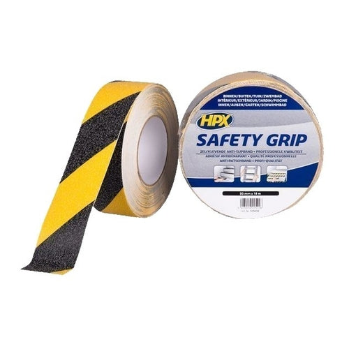 HPX Safety Grip Anti-Slip Tape, Yellow, 18m x 50mm