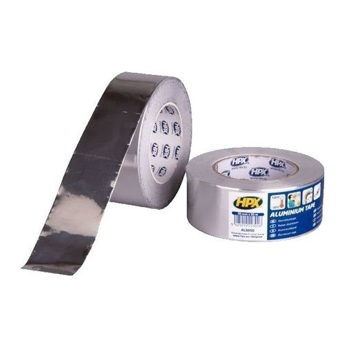 HPX Alu Tape Duct Tape, Aluminum, 50m x 50mm