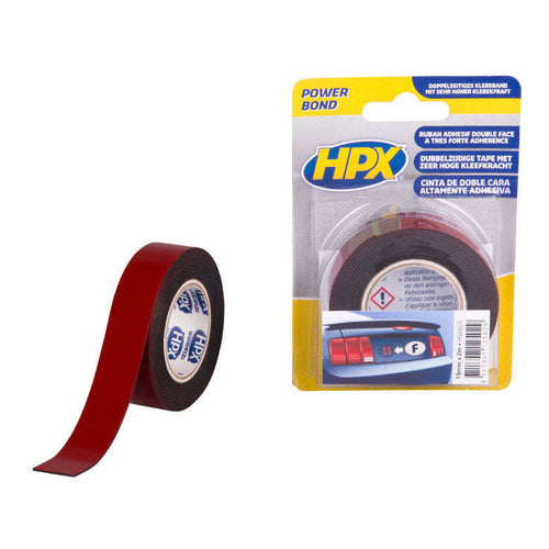 HPX HAS Double Sided Tape, Anthracite, 2m x 25mm