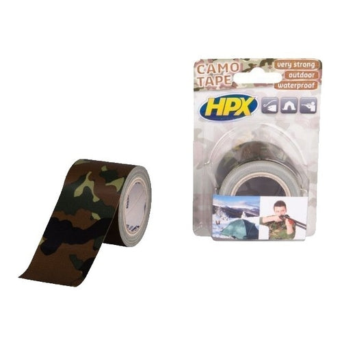 HPX Camo Tape, Camouflage, 5m x 50mm