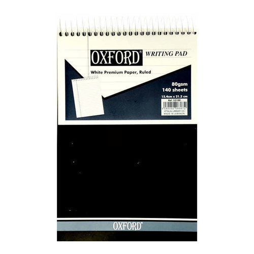 Bassile Oxford Writing Pad, 15.4x21.2cm, 140 Sheets