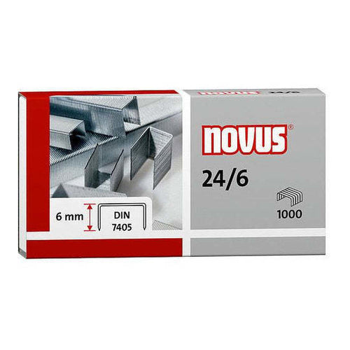 Novus Standard 24/6 Staples, Pack of 1000