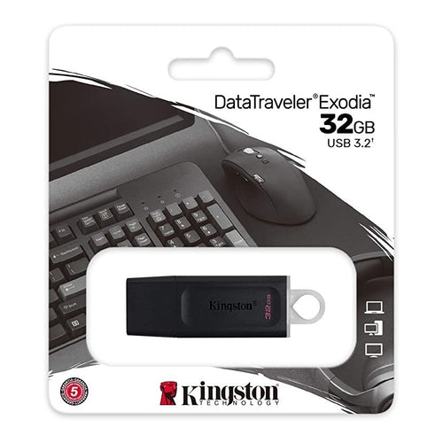 Kingston Exodia USB 3.2 Flash Drive, Gen 1, 32GB