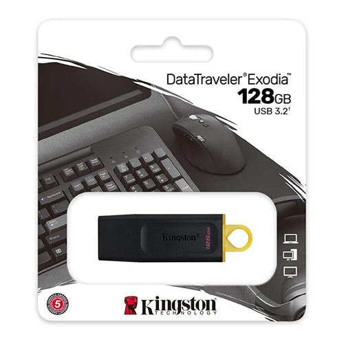 Kingston Exodia USB 3.2 Flash Drive, Gen 1, 128GB