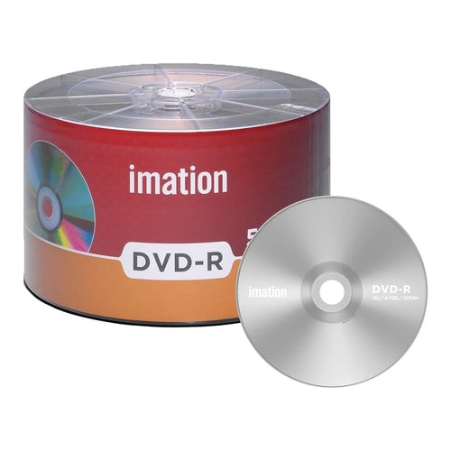 imation DVD-R Blank Media Recordable Disk, 4.7GB/120min, Drum of 50