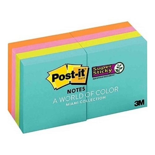 Post-it Super Sticky Notes 1 7/8" x 1 7/8", Pack of 8