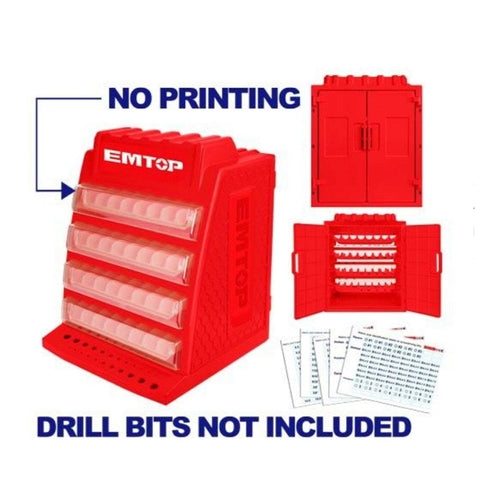 EMTOP Drill Bits Display Box, 340mm x 320mm x 430mm, EPBX12688