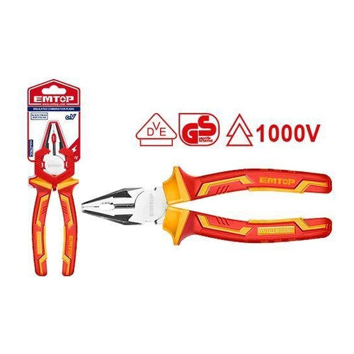 EMTOP Insulated Combination Pliers, 7" (180mm), EPLRC0731