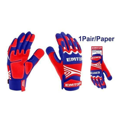 EMTOP Mechanic Gloves, XL, EMGV0101XL