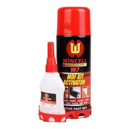 Wincell MDF Kit Wood Adhesive with Activator, 35g + 200ml