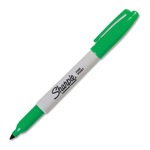 Sharpie Permanent Markers, Fine Point, Green