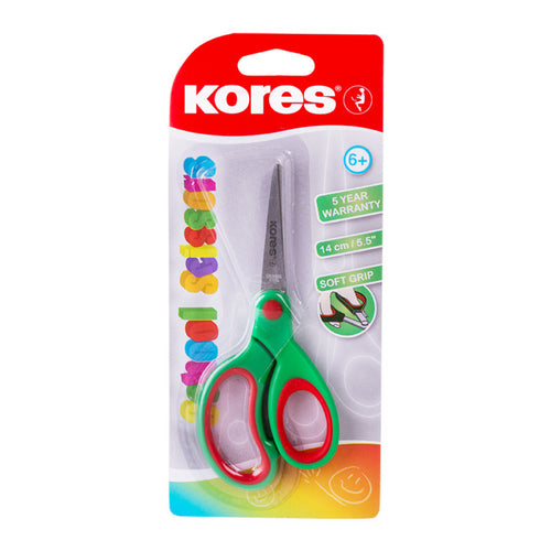 Kores School Scissors Soft Grip, 140mm (5.5")