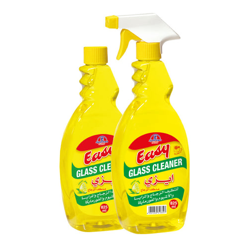 Easy Glass Cleaner, Lemon, 825 ml + Refill
