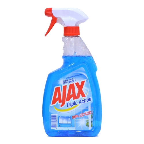 Ajax Triple Action Glass Cleaner, Anti-Fog, 750ml