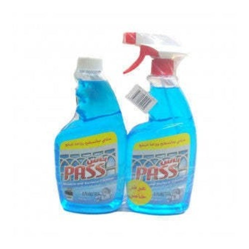 Pass Glass Cleaner, 850ml + Refill