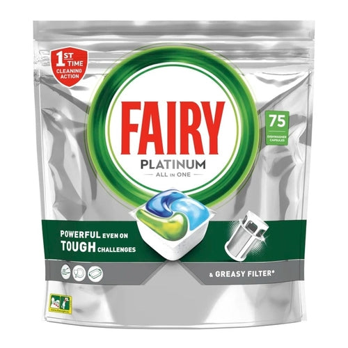 FAIRY All in One Dishwasher Tablets, Lemon Scent, 42 Capsules