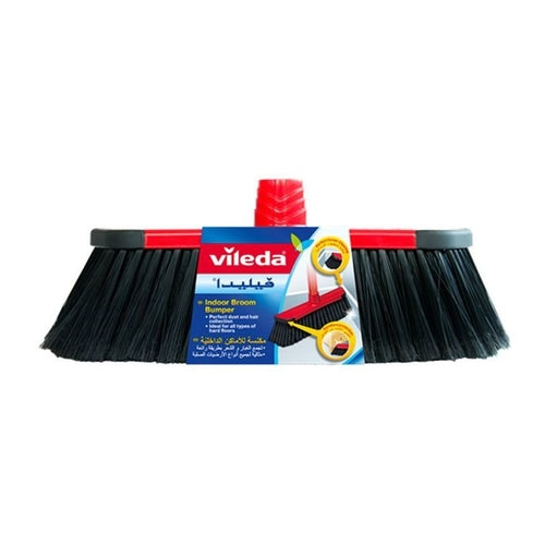Vileda Indoor Broom with Rubber Bumper