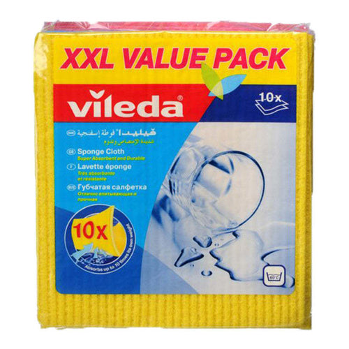 Vileda Sponge Cloth, XXL Value Pack, 10Pcs