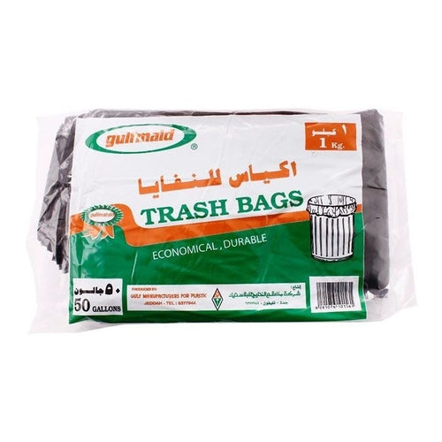 Gulfmaid Trash Bags, 11 Bags, 50Gal