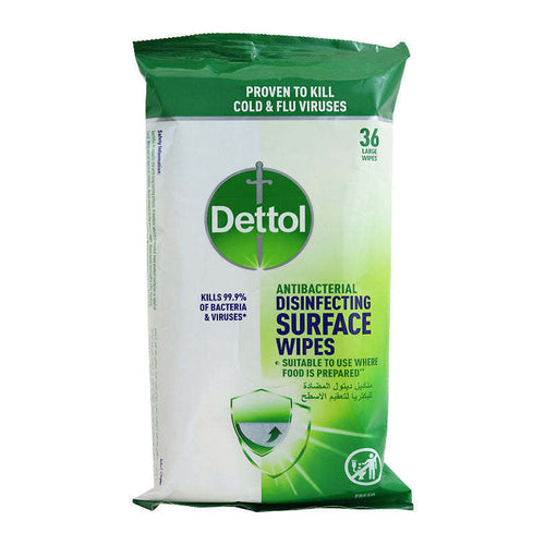 Dettol Disinfecting Surface Wet Wipes, 36 Wipes