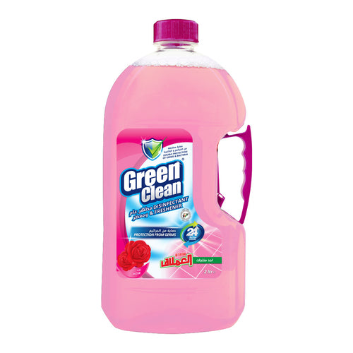 Al Emlaq Green Clean Disinfectant and Fresheners, Rose, 2L