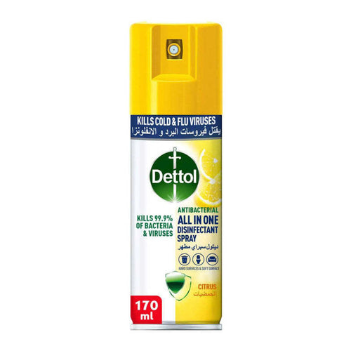 Dettol All In One Disinfectant Spray, Citrus, 170ml
