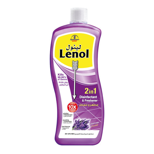 Lenol 2-In-1 Disinfectant & Freshener, Lavander, 700ml