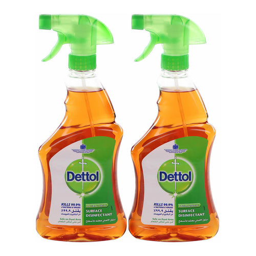 Dettol Antiseptic Disinfectant Spray, 500ml, Pack of 2