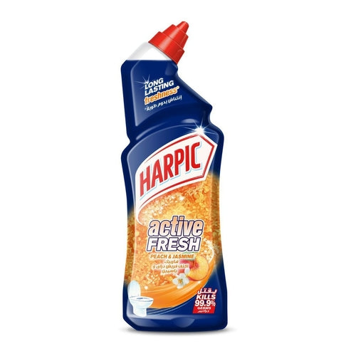 Harpic active Fresh Liquid Toilet Cleaner, Peach & Jasmine, 750ml