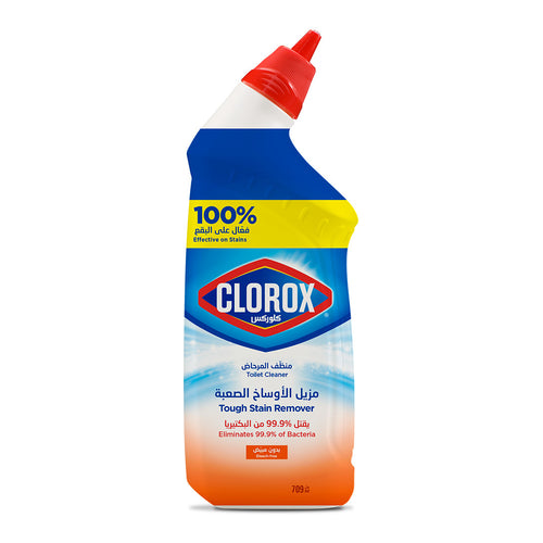 Clorox Tough Stain Remover Toilet Cleaner, Bleach Free, 709ml