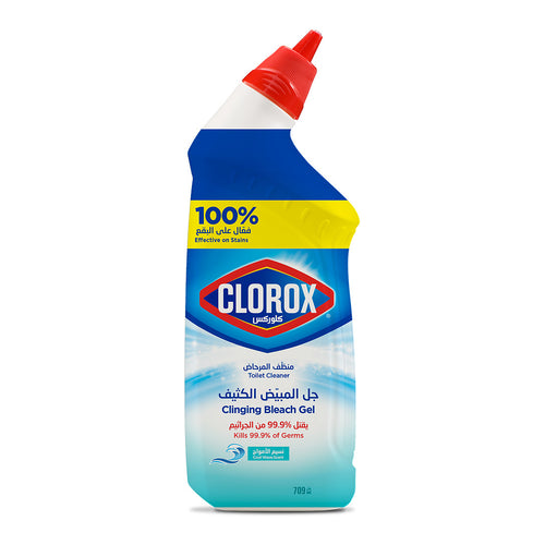 Clorox Toilet Cleaner Clinging Bleach Gel, Cool Wave Scent, 709ml