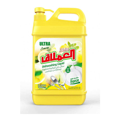 Al Emlaq Dishwashing Liquid, Lemon, 1800ml