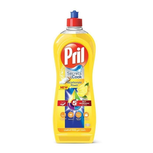 Pril 5 Plus Dishwashing Liquid, Lemon, 650ml