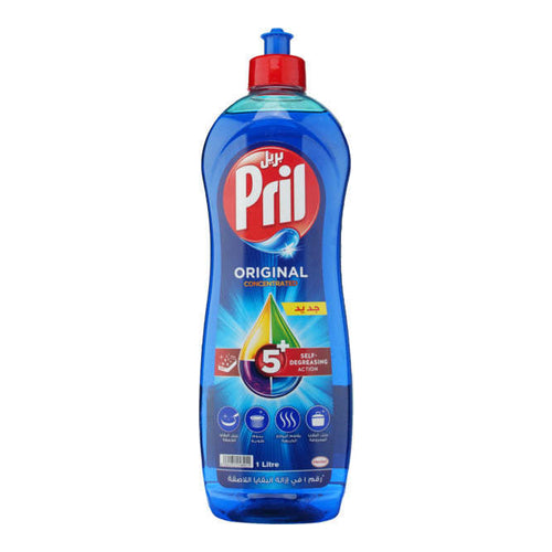 Pril 5 Plus Dishwashing Liquid, Blue, 1250ml