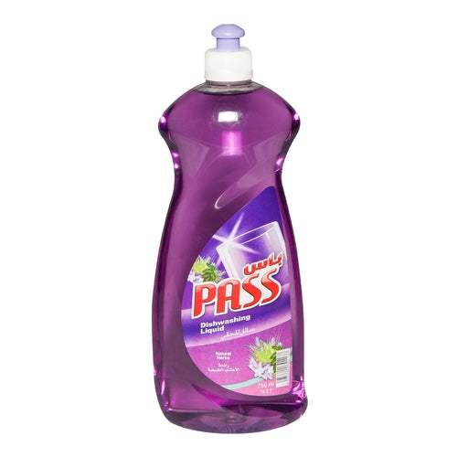 Pass Dishwashing Liquid, Natural Herbs, 750ml