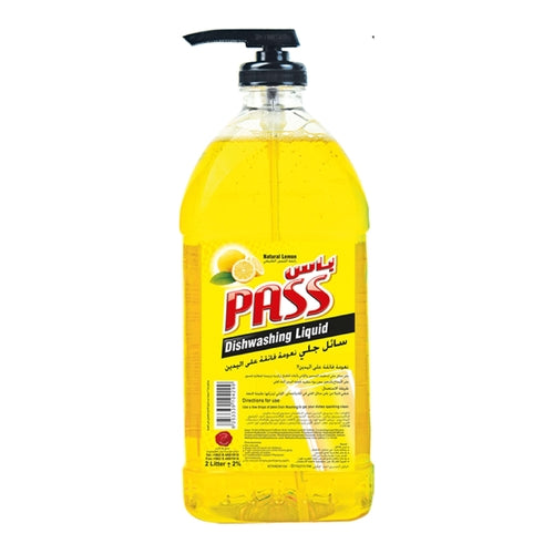 Pass Dishwashing Liquid, Lemon, 2L