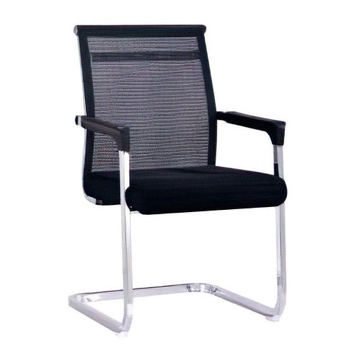 Mesh Mid-Back Meeting Chair, Black