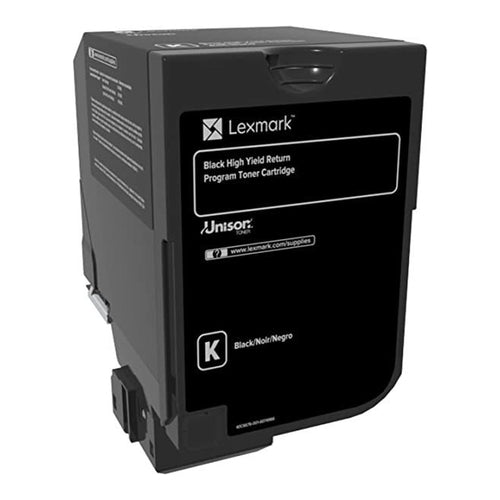 Lexmark CX725 Black High Yield Return Program Toner Cartridge, 25.000 Pages, 84C5HK0
