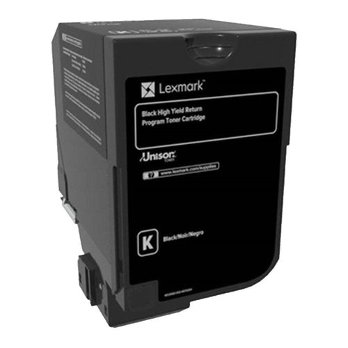 Lexmark CS720, CS725 Black High Yield Return Programme Toner Cartridge, 20.000 Pages, 74C5HK0