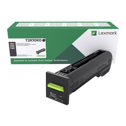 Lexmark CS820, CX82x, CX860 Black Return Programme Toner Cartridge, 8000 Pages, 72K50K0