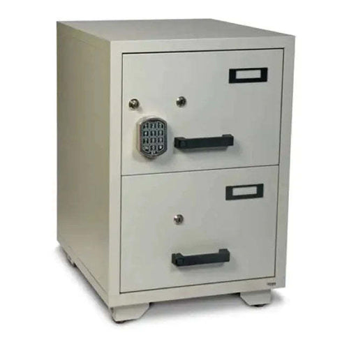 VALBERG Fire Resistant filing cabinet, 2 drawers, Digital & Key lock, FC 2E-KK