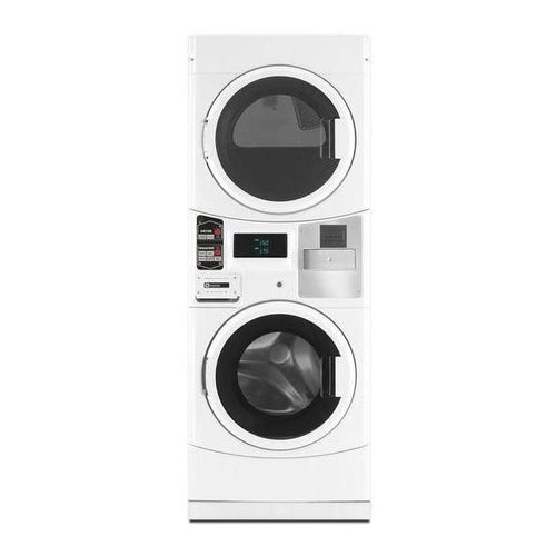 MAYTAG Commercial Stacked Washer/Dryer, 3.1 Cu. Ft. Washer & 6.7 Cu. Ft. Dryer