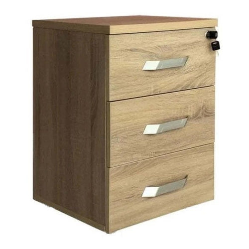 Wooden 3 Drawers File Cabinets, Central Lock