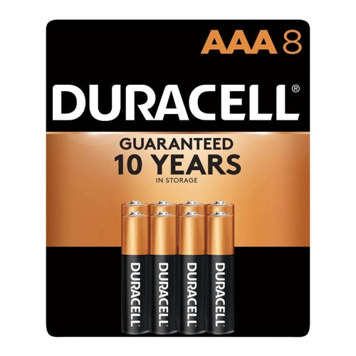 Duracell Alkaline AAA Battery, Pack of 8