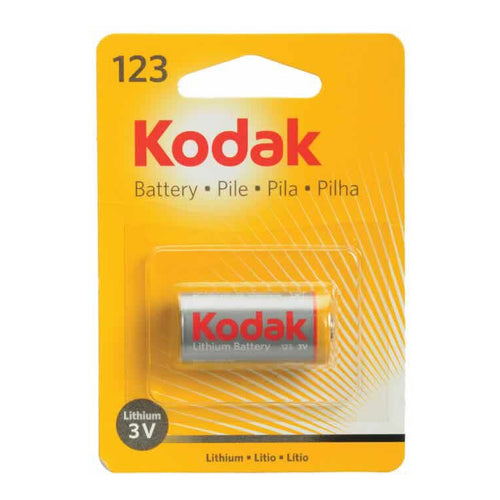 Kodak 123 Lithium 3V Battery, 1Pcs