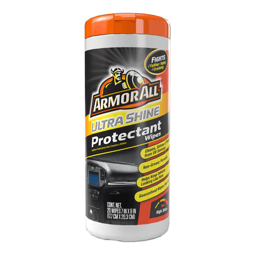 ArmorAll Ultra Shine Protectant Wipes for Car, 20 Wipes